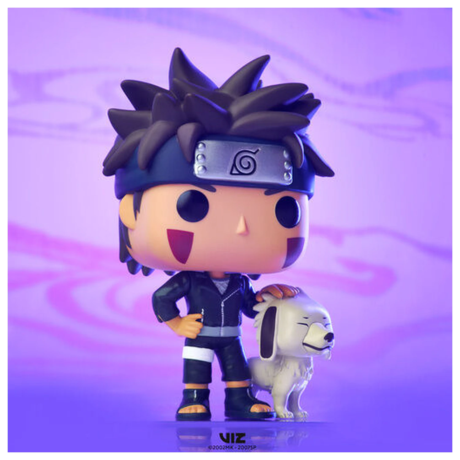 Naruto POP! Animation Vinyl Figur Kiba w/Akamaru 9 cm Produktfoto
