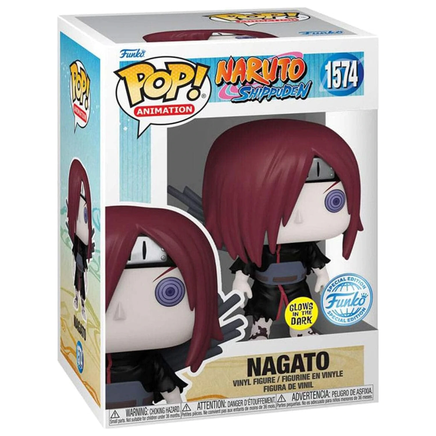 Naruto Funko POP Animation Vinyl Figur Nagato Glow in the Dark *Exclusive Version* 9 cm Produktfoto