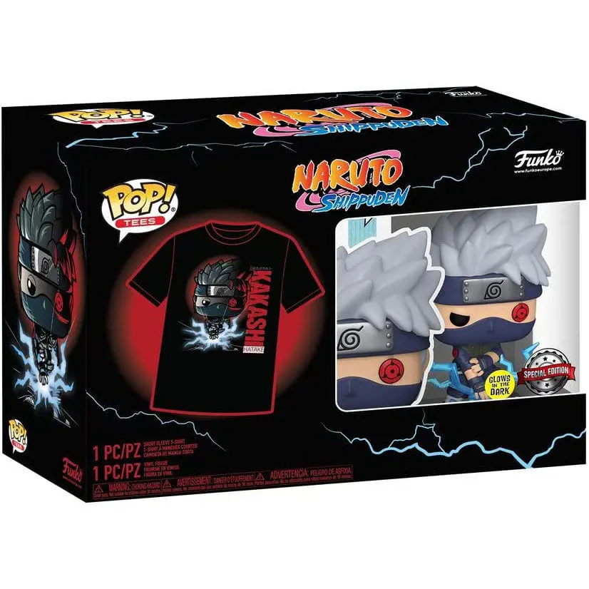 Naruto Funko POP Figur &amp; T-Shirt Set Kakashi Produktfoto