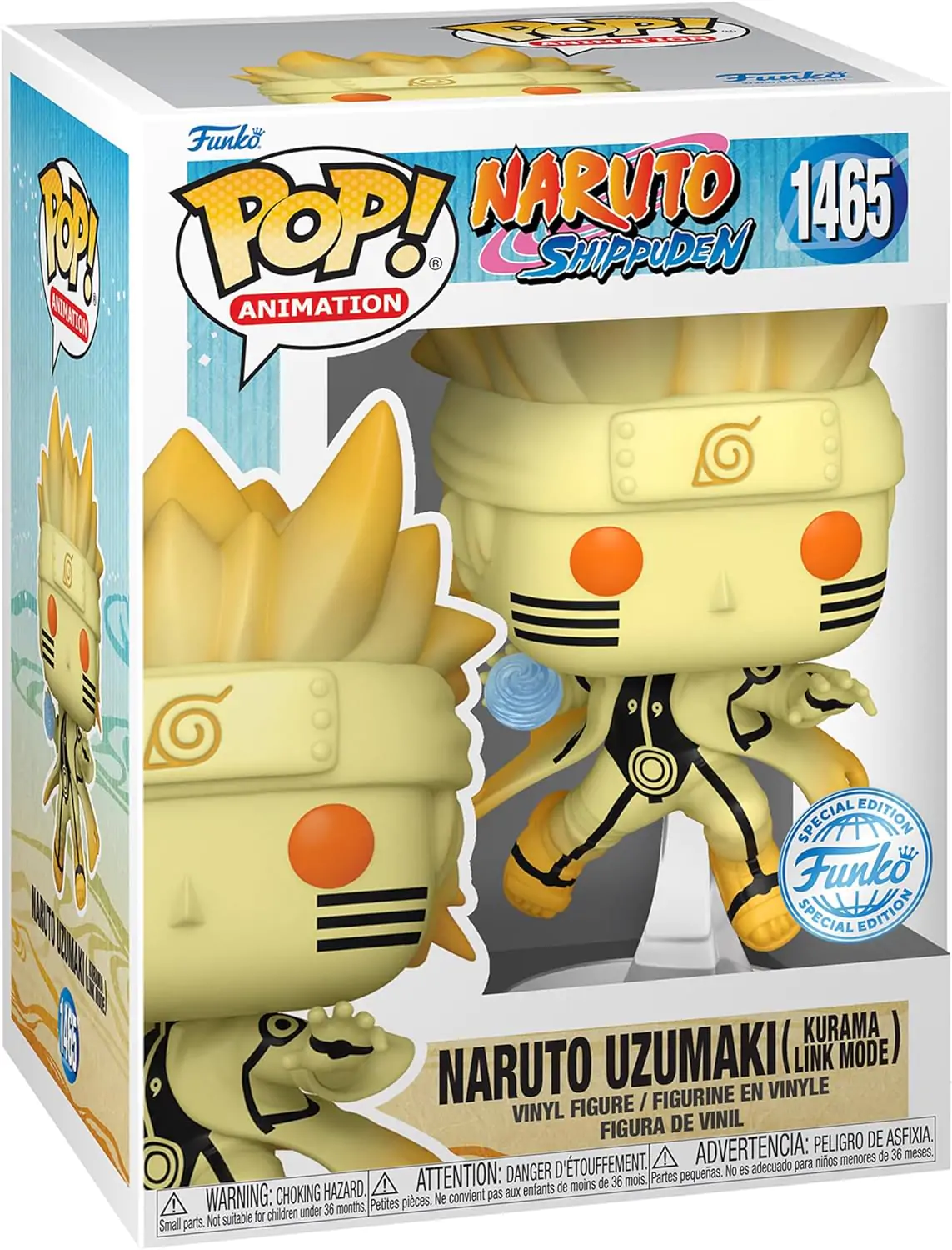 Naruto Funko POP Figur Naruto Kurama Link Mode 9 cm termékfotó