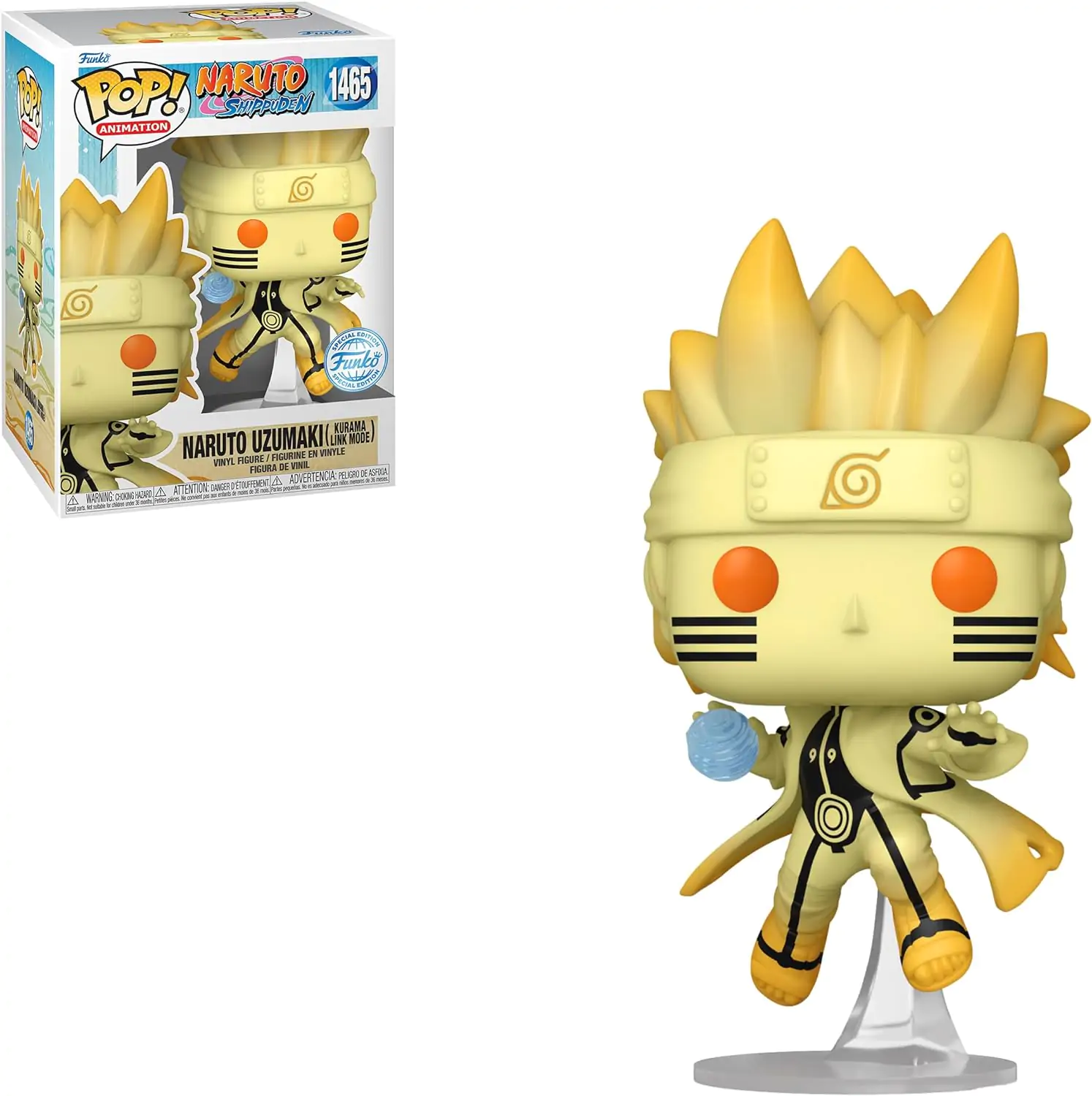 Naruto Funko POP Figur Naruto Kurama Link Mode 9 cm termékfotó