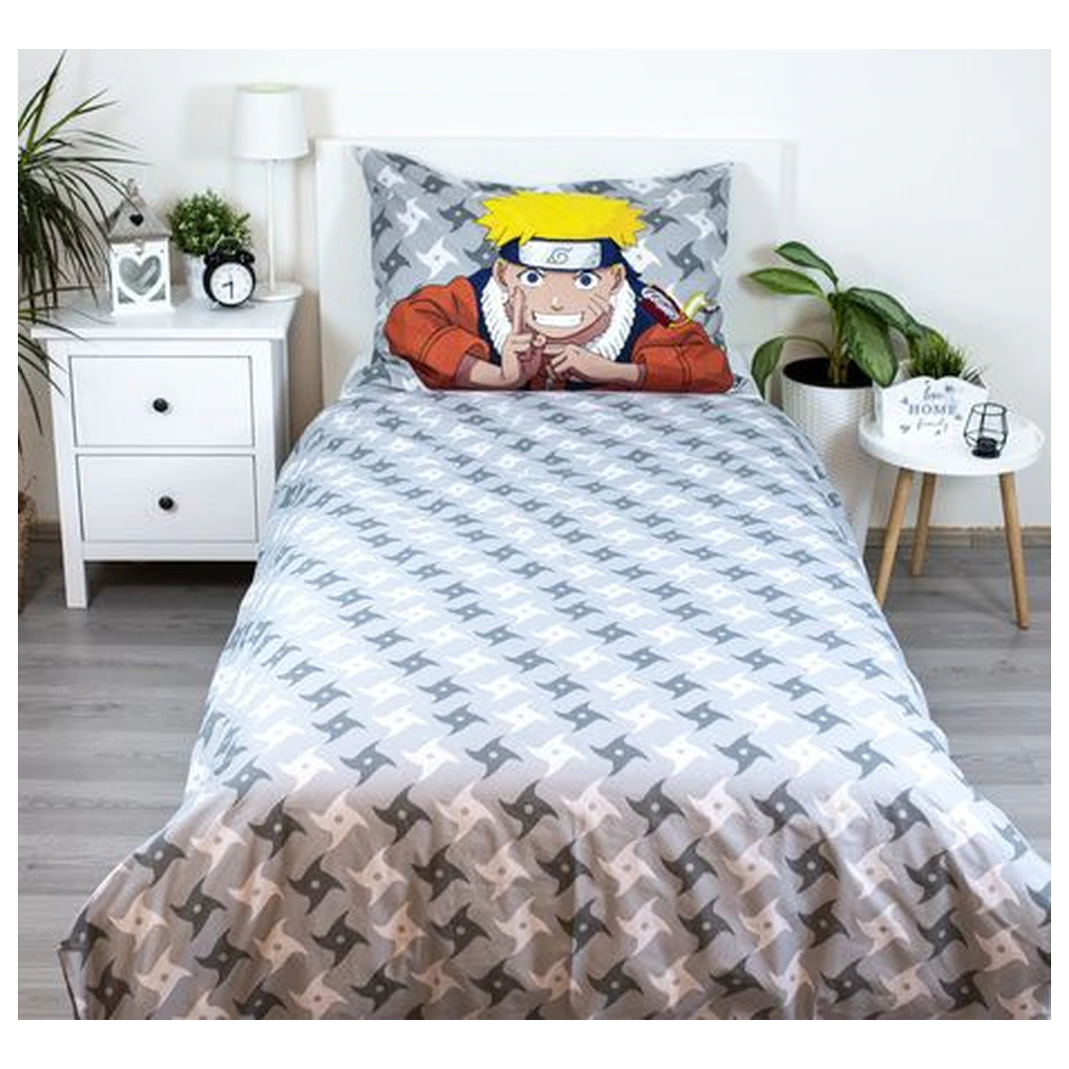 Naruto Grau Bettbezug Produktfoto