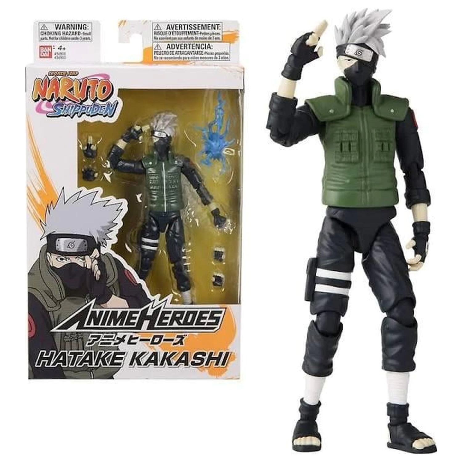 Naruto Hatake Kakashi Figur Anime Heroes 17cm Produktfoto