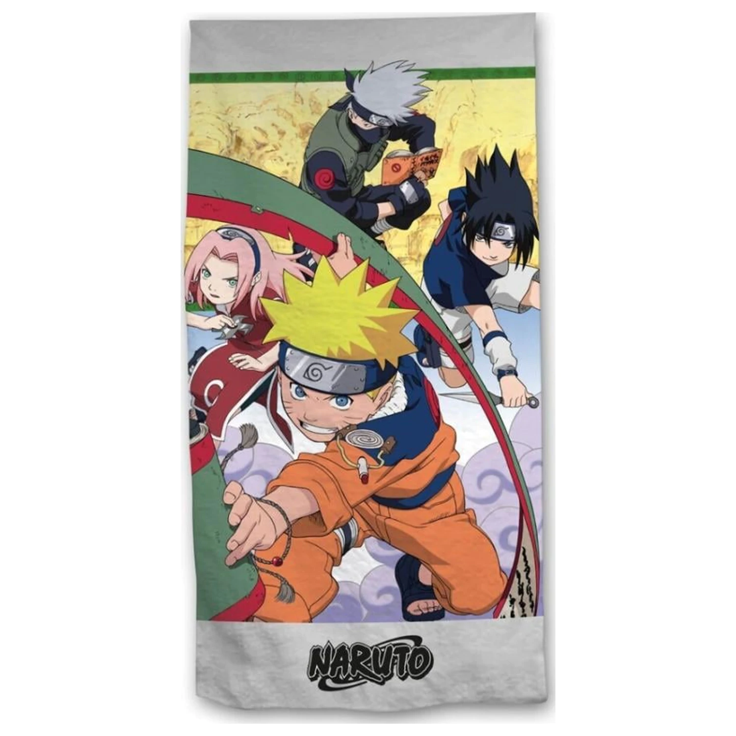 Naruto Naruto, Sasuke, Sakura & Kakashi Strandtuch 90x170cm Produktfoto
