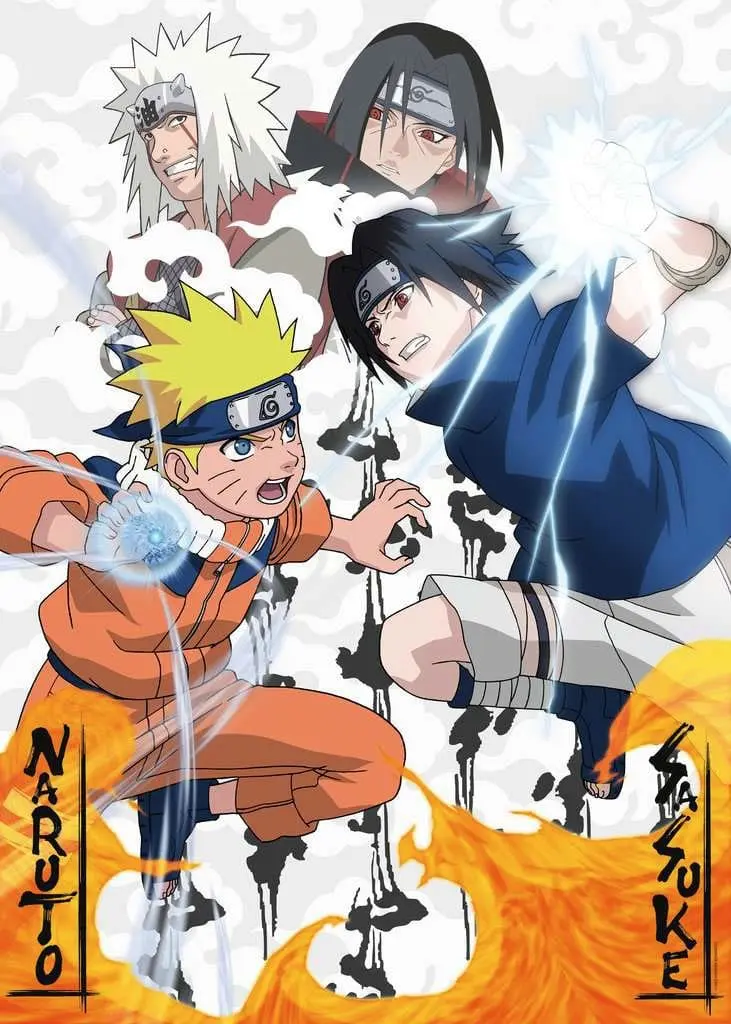 Naruto Puzzle Naruto vs. Sasuke (1000 Teile) termékfotó