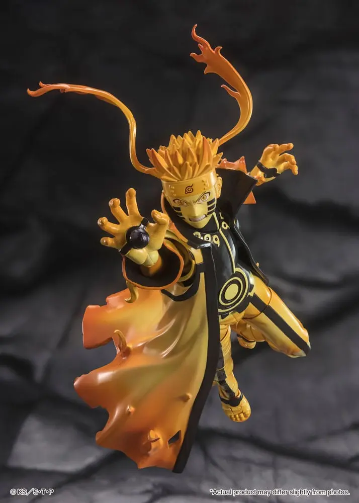 Naruto S.H. Figuarts Actionfigur Naruto Uzumaki (Kurama Link Mode) - Courageous Strength That Binds - 15 cm termékfotó
