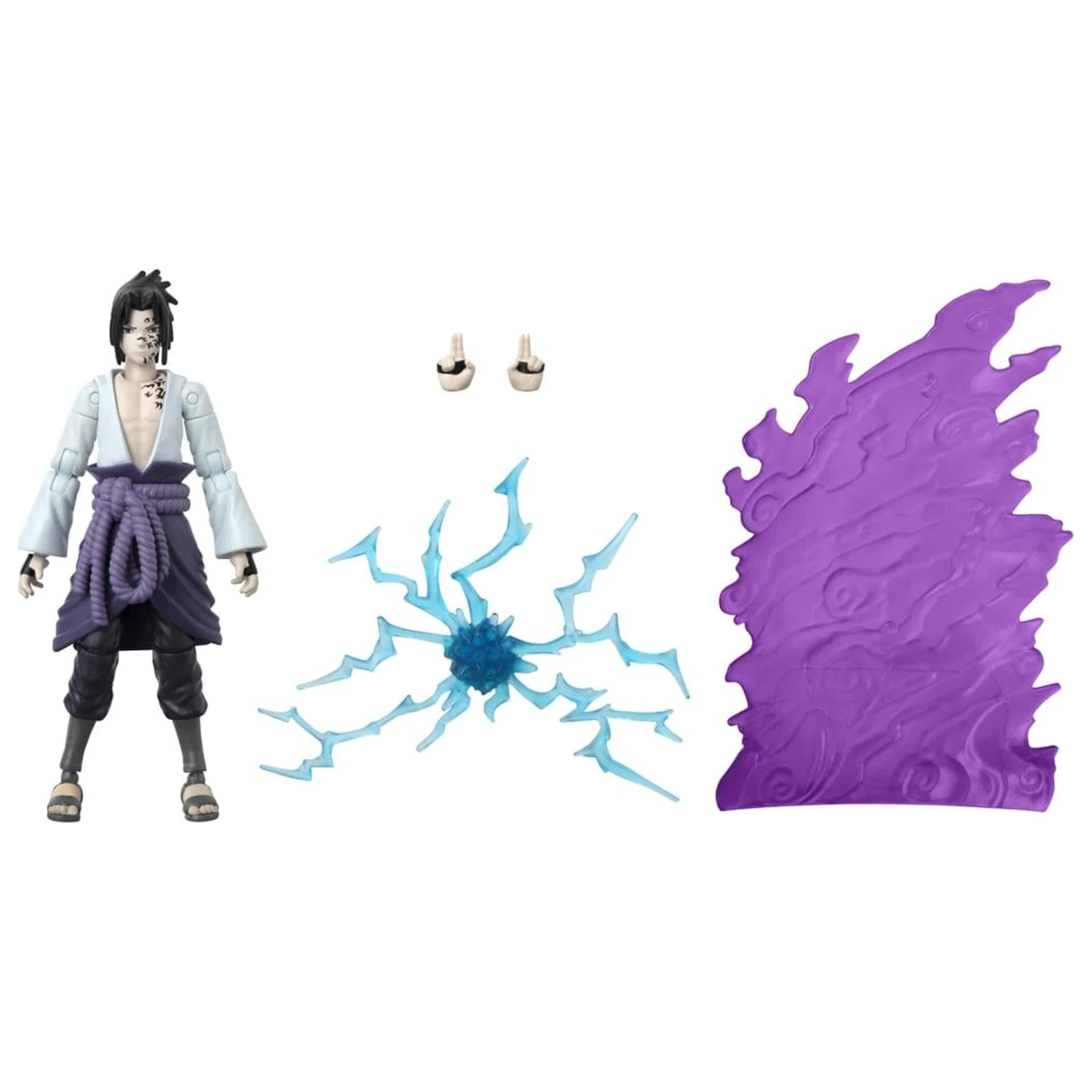 NARUTO Sasuke with Transf. Effekt Figur Anime Heroes Beyond 17cm Produktfoto