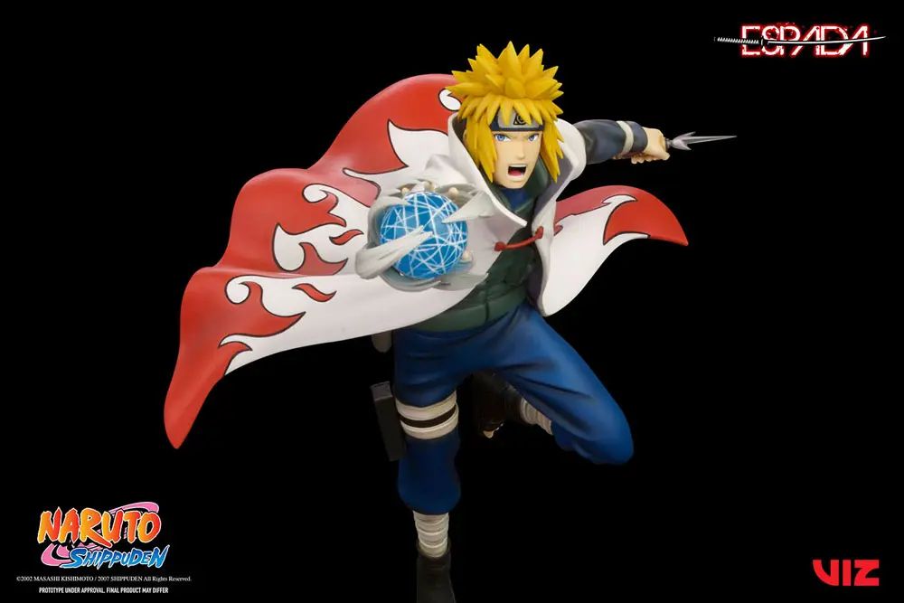 Naruto Shippuden PVC Statue 1/8 Minato Namikaze Vs Nine Tailed Fox 41 cm Produktfoto