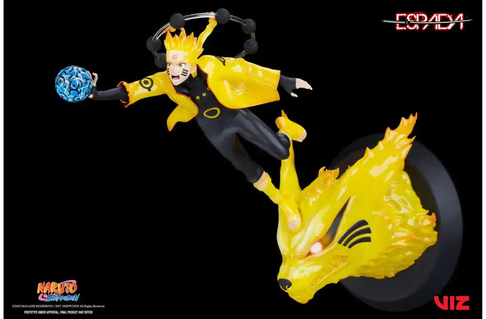 Naruto Shippuden PVC Magnet Statue 1/8 Naruto Uzumaki & Kurama 28 cm Produktfoto
