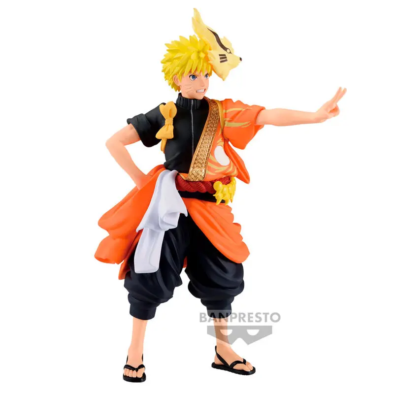 Naruto Shippuden Animation 20Th Anniversary Costume Naruto Uzumaki Figur 16cm Produktfoto