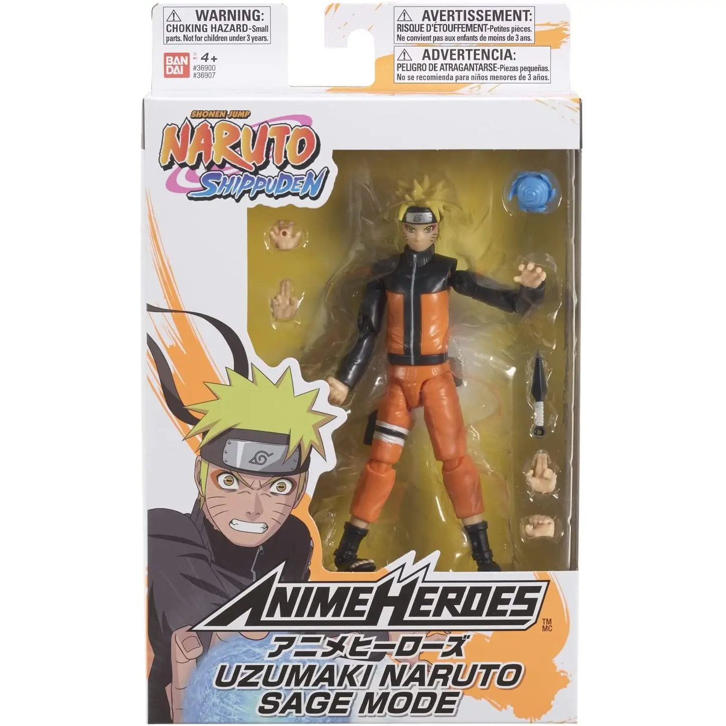Naruto Shippuden Anime Heroes Naruto Uzumaki Saga Mode Figur 15 cm Produktfoto