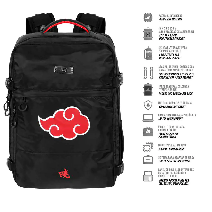 Naruto Shippuden Clouds Rucksack 49cm termékfotó