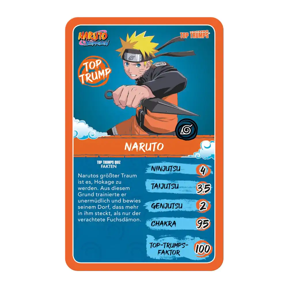 Naruto Shippuden Collectibles Kartenspiel Top Trumps Quiz Anime Collectible *Deutsche Version* Produktfoto