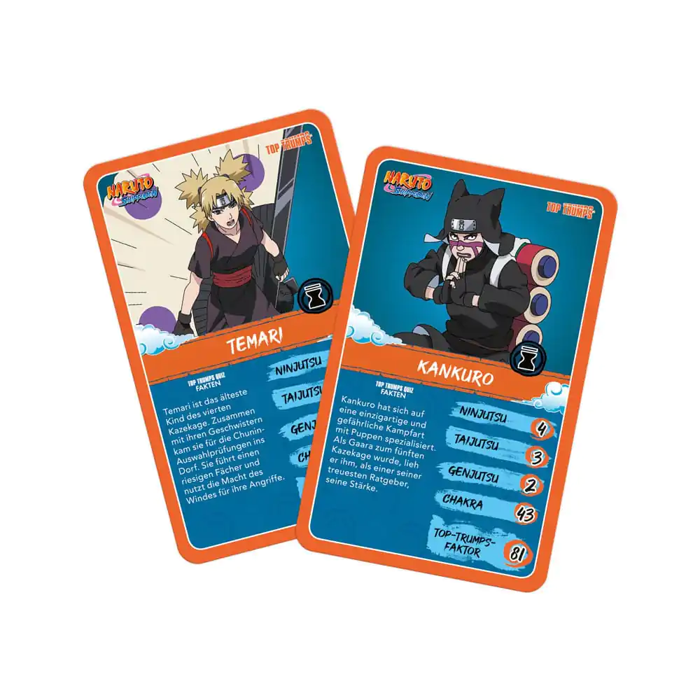 Naruto Shippuden Collectibles Kartenspiel Top Trumps Quiz Anime Collectible *Deutsche Version* Produktfoto