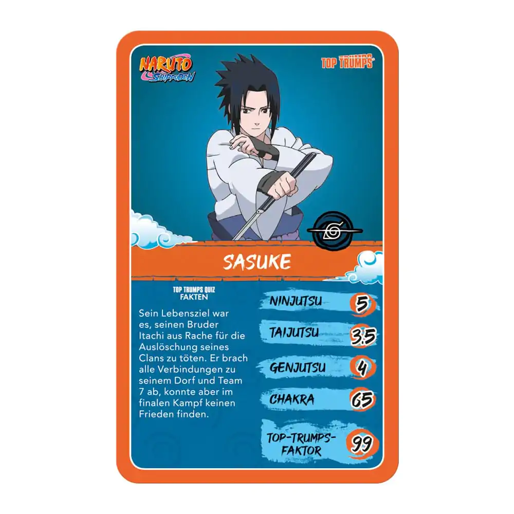 Naruto Shippuden Collectibles Kartenspiel Top Trumps Quiz Anime Collectible *Deutsche Version* Produktfoto