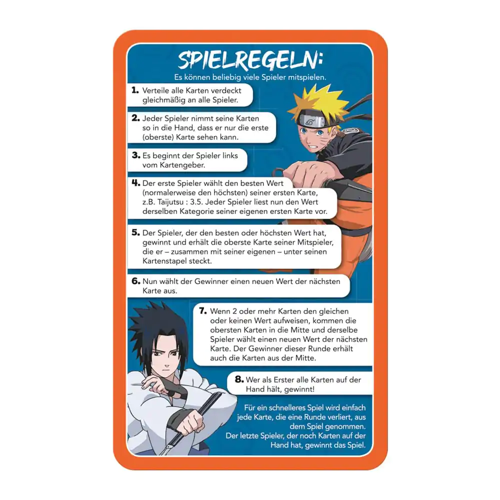 Naruto Shippuden Collectibles Kartenspiel Top Trumps Quiz Anime Collectible *Deutsche Version* Produktfoto