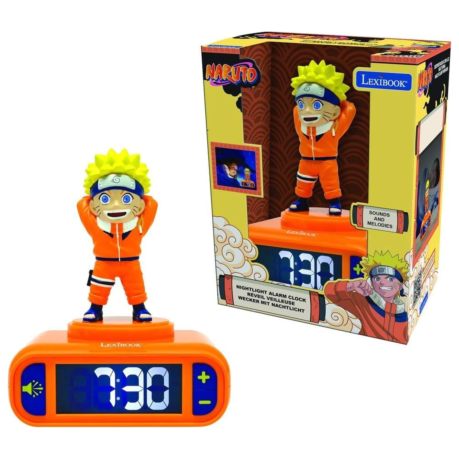 Naruto Shippuden digitale Wecker mit 3D-Nachtlicht Produktfoto