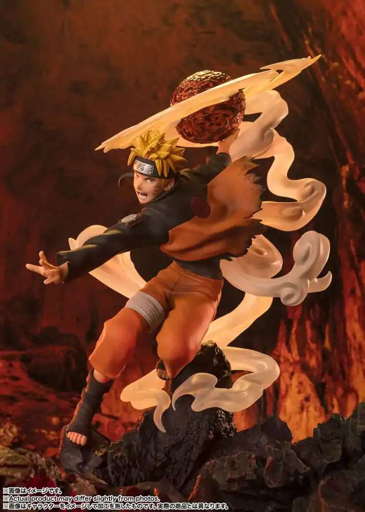 Naruto Shippuden Figuarts ZERO Extra Battle PVC Statue Naruto Uzumaki-Sage Art: Lava Release Rasenshuriken 24 cm termékfotó