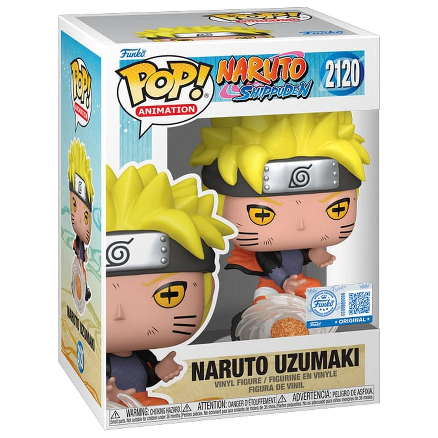 Naruto Shippuden Funko POP! Animation Vinyl-Figuren Naruto Uzumaki (Lava Release Rasenshuriken) 9 cm Produktfoto