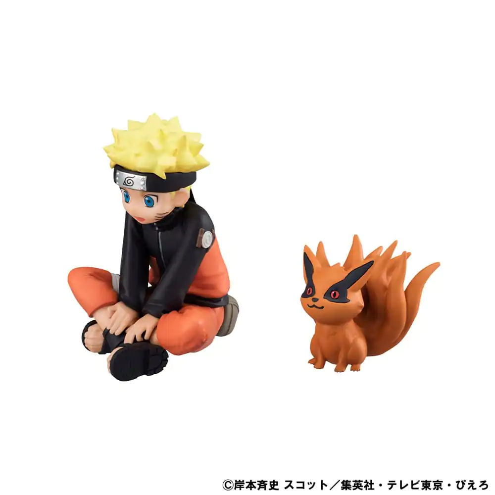 Naruto Shippuden Gaiden G.E.M. Series PVC Statue Naruto Uzumaki & Biju Set 7 cm Produktfoto