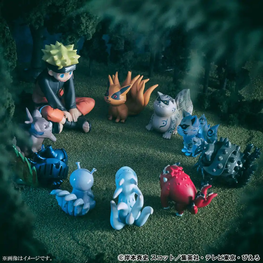 Naruto Shippuden Gaiden G.E.M. Series PVC Statue Naruto Uzumaki & Biju Set 7 cm Produktfoto
