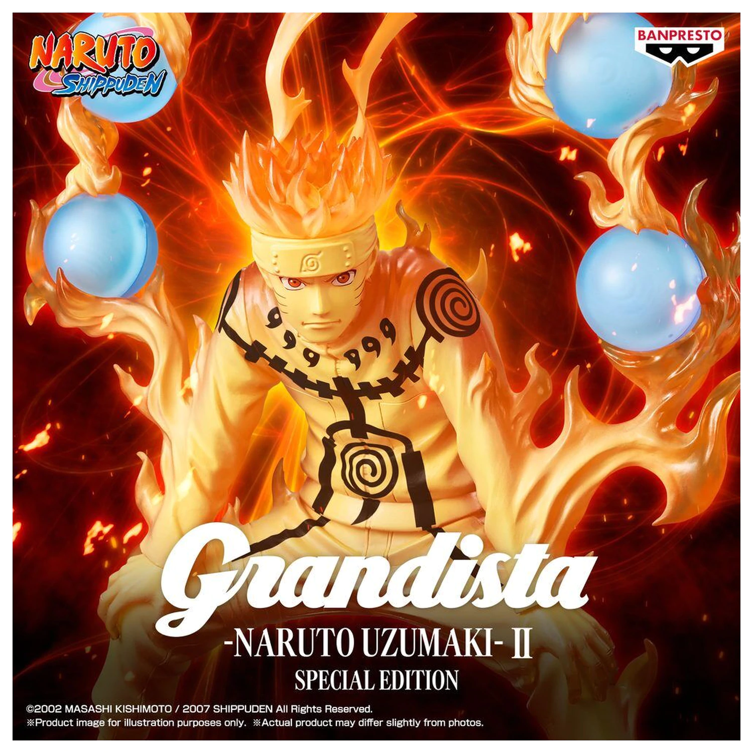 Naruto Shippuden Grandista II Special Edition Naruto Uzumaki Figur 27 cm Produktfoto