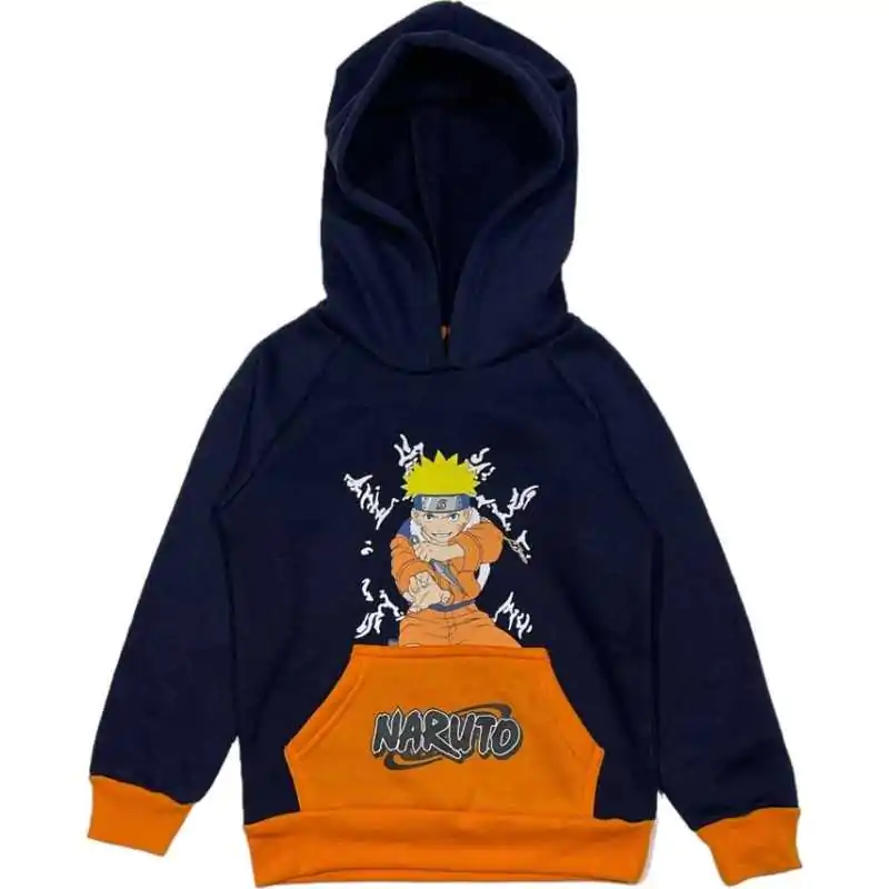 Naruto Shippuden blau-orange Kinder Kapuzenpullover termékfotó