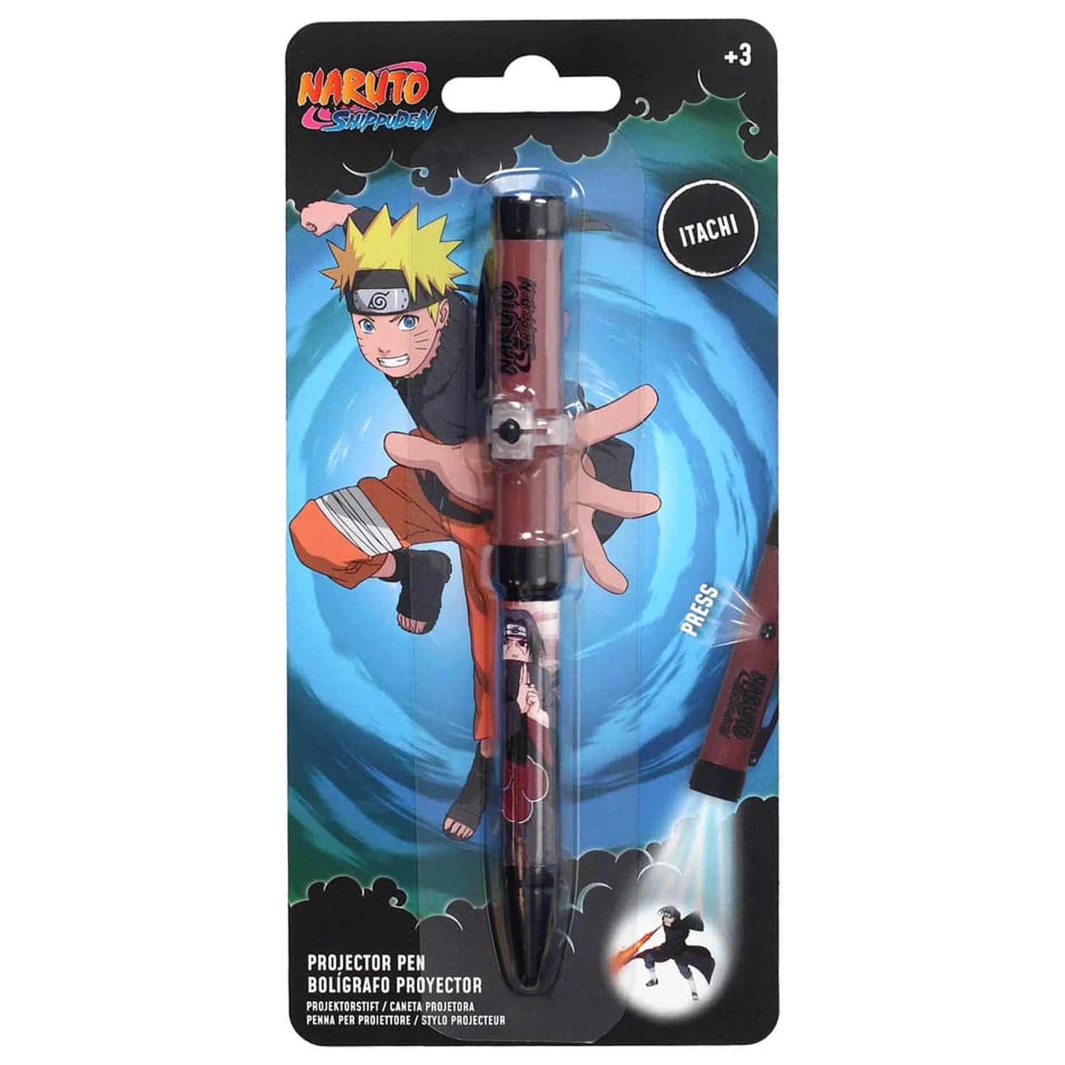 Naruto Shippuden Stift mit Lichtprojektor Itachi Produktfoto