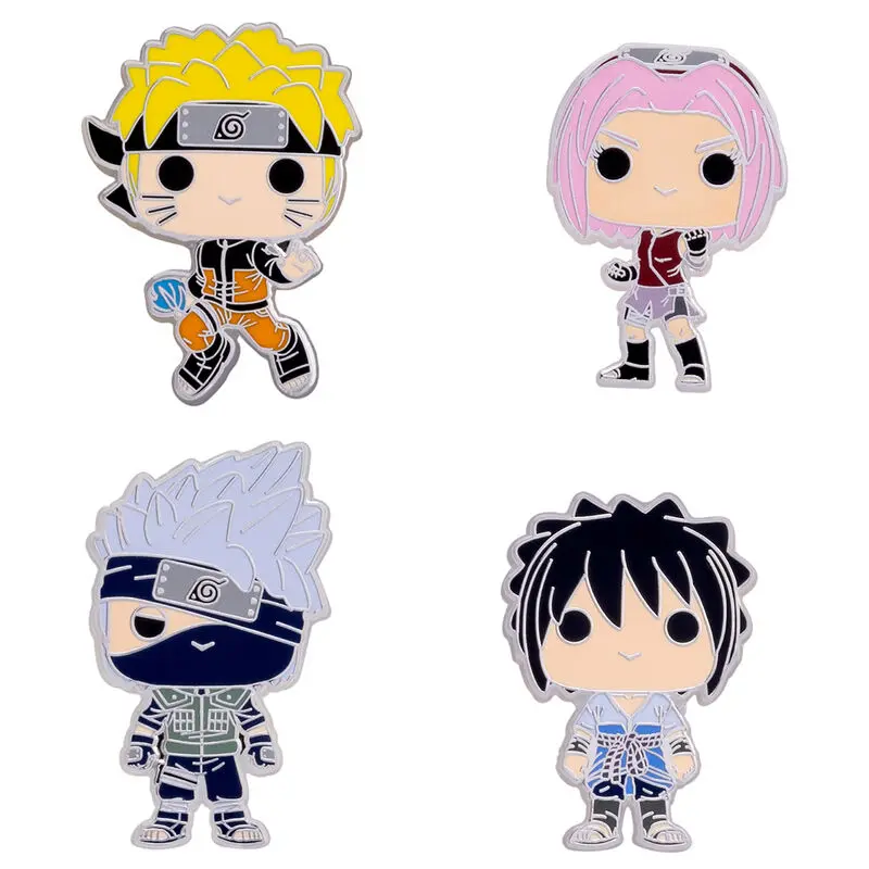 Naruto POP! Pin Ansteck-Pins 4er-Set Team 7 4 cm Produktfoto