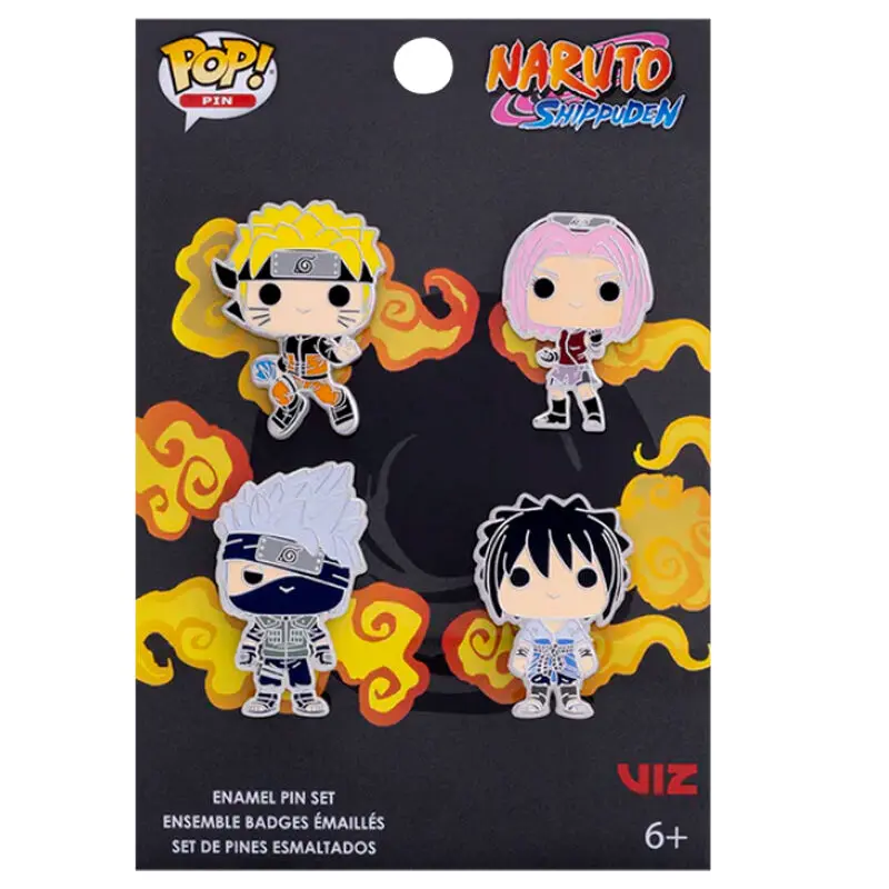 Naruto POP! Pin Ansteck-Pins 4er-Set Team 7 4 cm Produktfoto