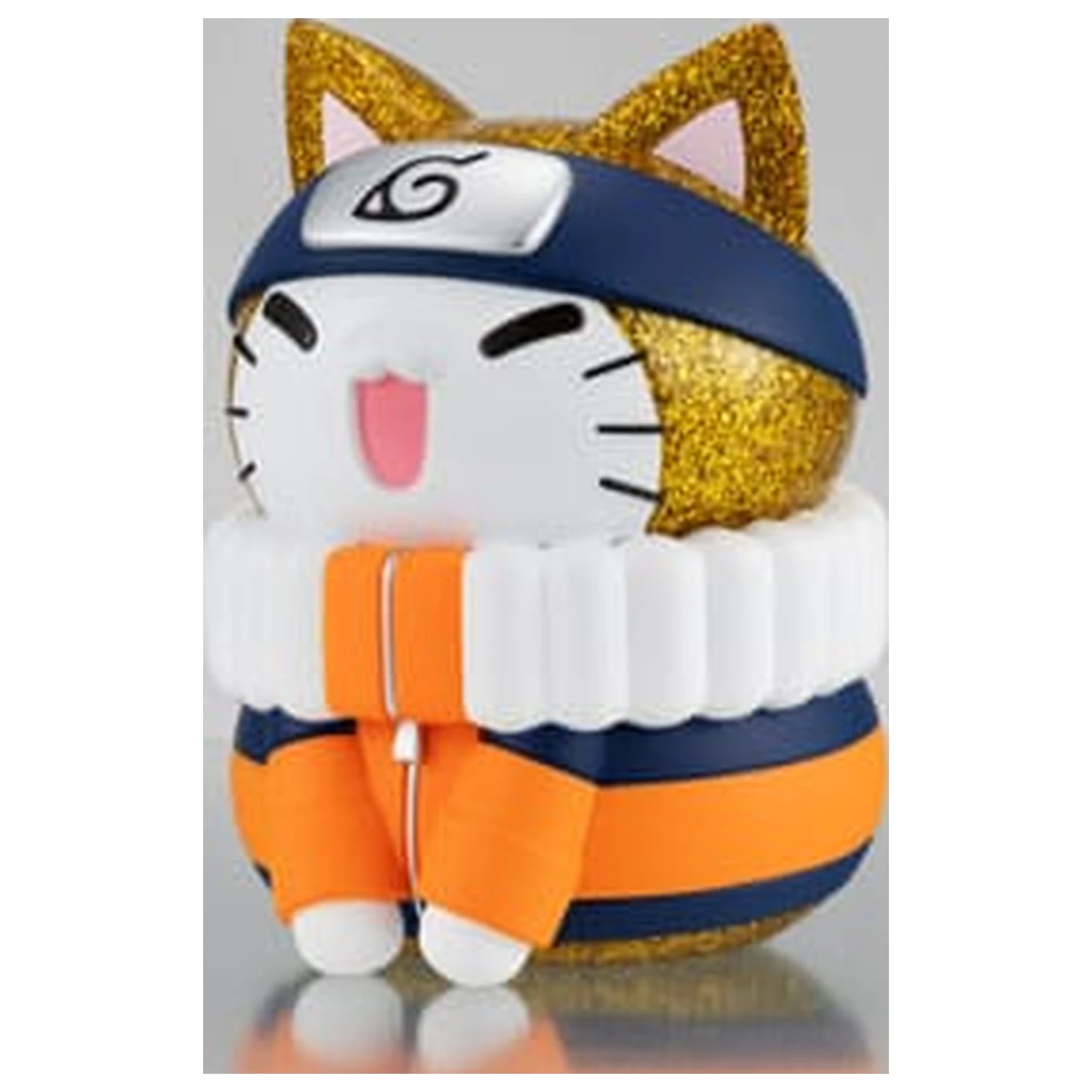 Naruto Shippuden Mega Cat Projekt Nyanto! Giant Nyaruto Series Trading Figur Naruto Uzumaki Gold Ver. 10 cm Produktfoto