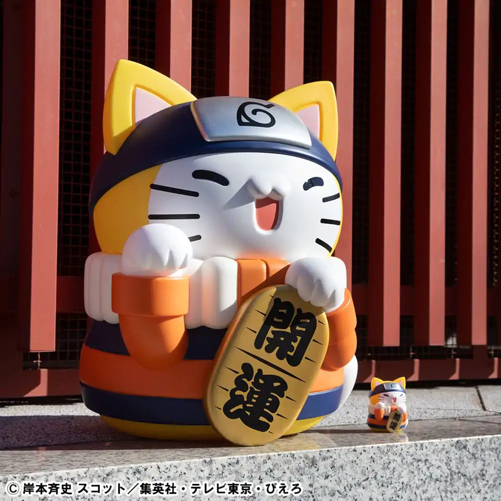 Naruto Shippuden Mega Cat Project Nyanto! The Big Nyaruto Series Trading Figur Nyaruto Fortune Cats Giant Ver. 34 cm Produktfoto