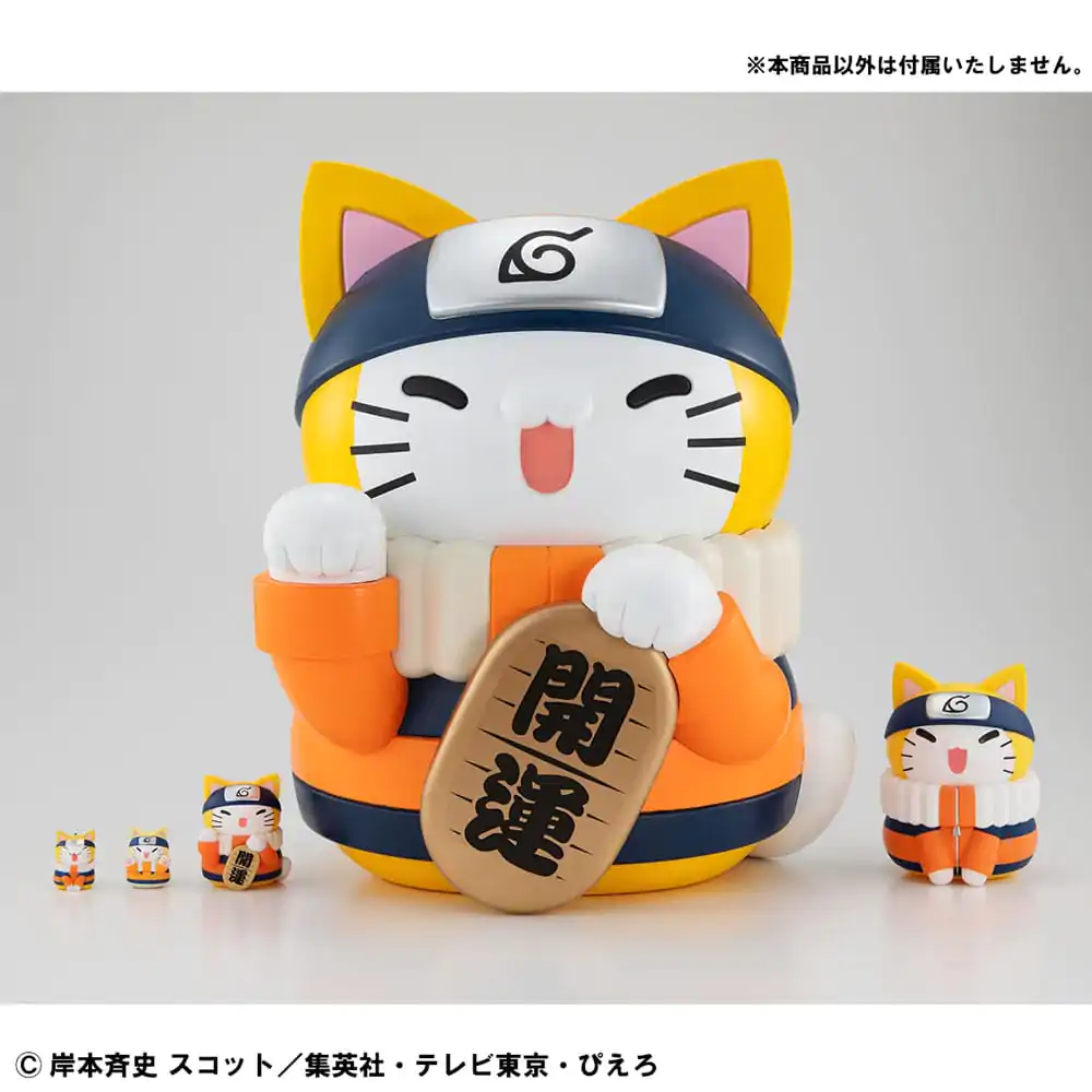 Naruto Shippuden Mega Cat Project Nyanto! The Big Nyaruto Series Trading Figur Nyaruto Fortune Cats Giant Ver. 34 cm Produktfoto