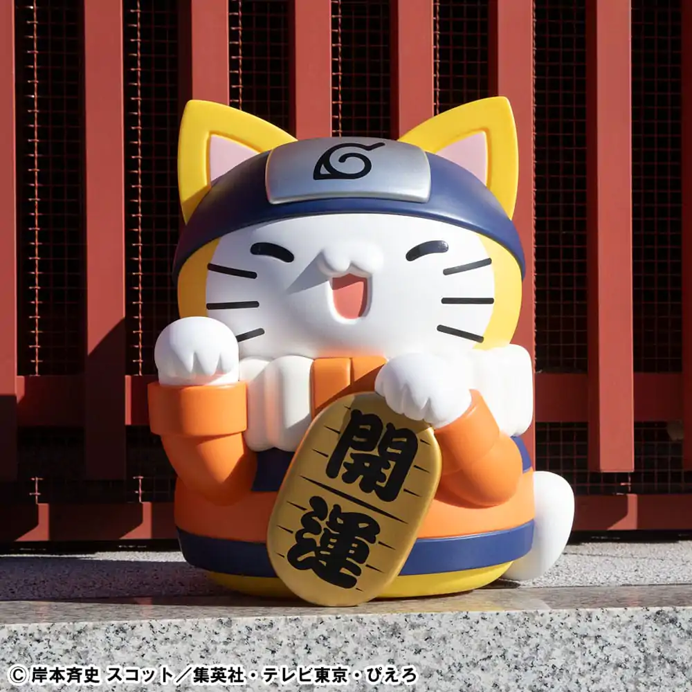 Naruto Shippuden Mega Cat Project Nyanto! The Big Nyaruto Series Trading Figur Nyaruto Fortune Cats Giant Ver. 34 cm Produktfoto