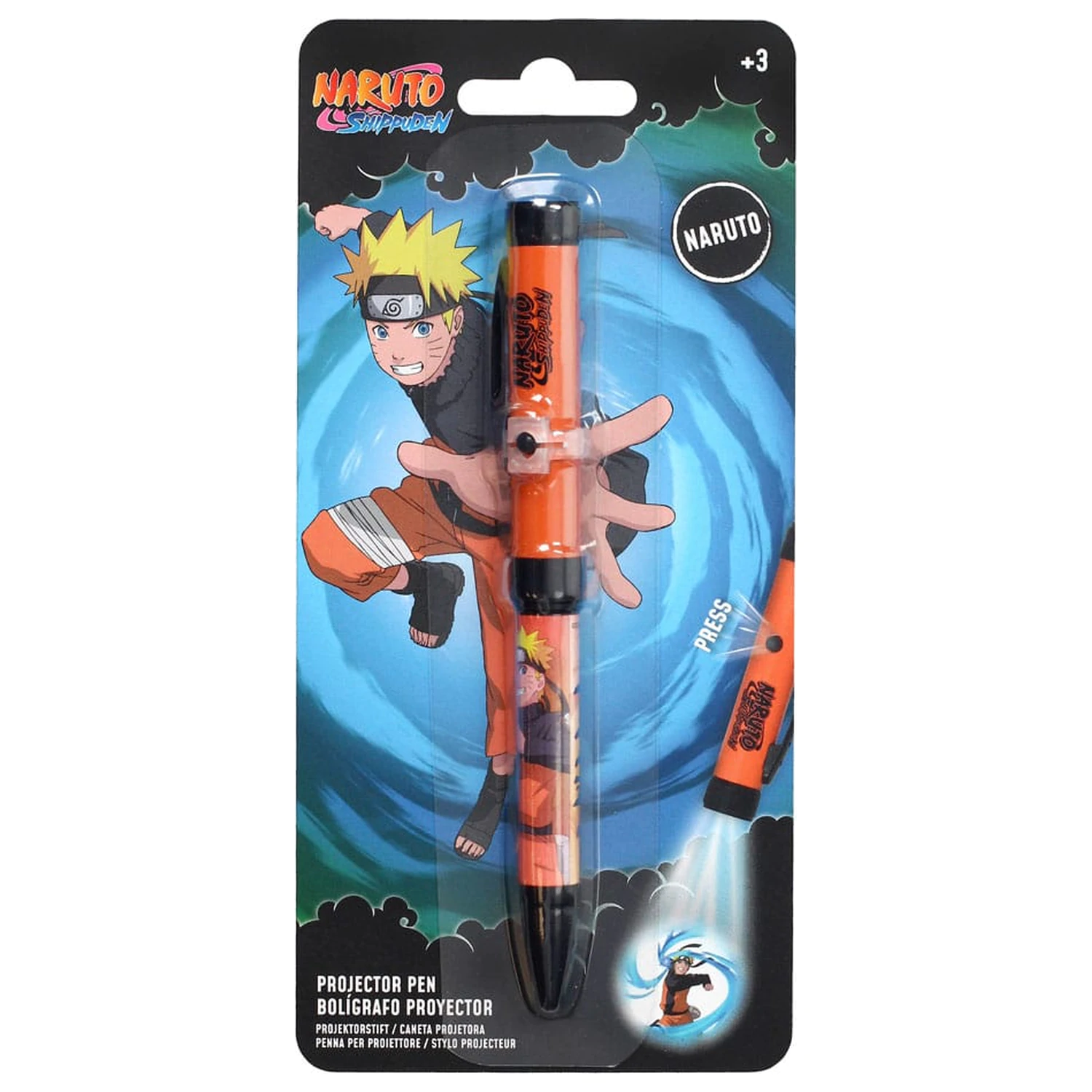 Naruto Shippuden Stift mit Lichtprojektor Naruto Produktfoto