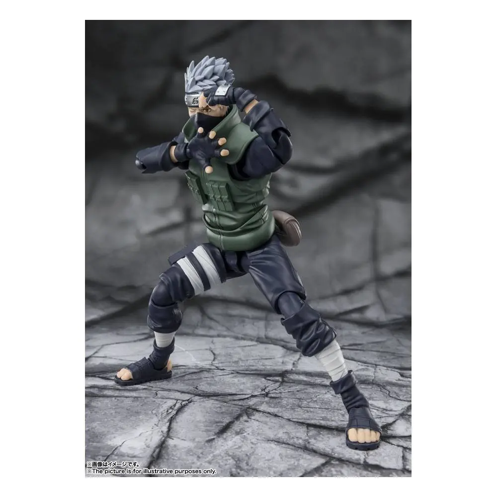 Naruto Shippuden S.H. Figuarts Actionfigur Kakashi Hatake -The famed Sharingan Hero- 16 cm Produktfoto