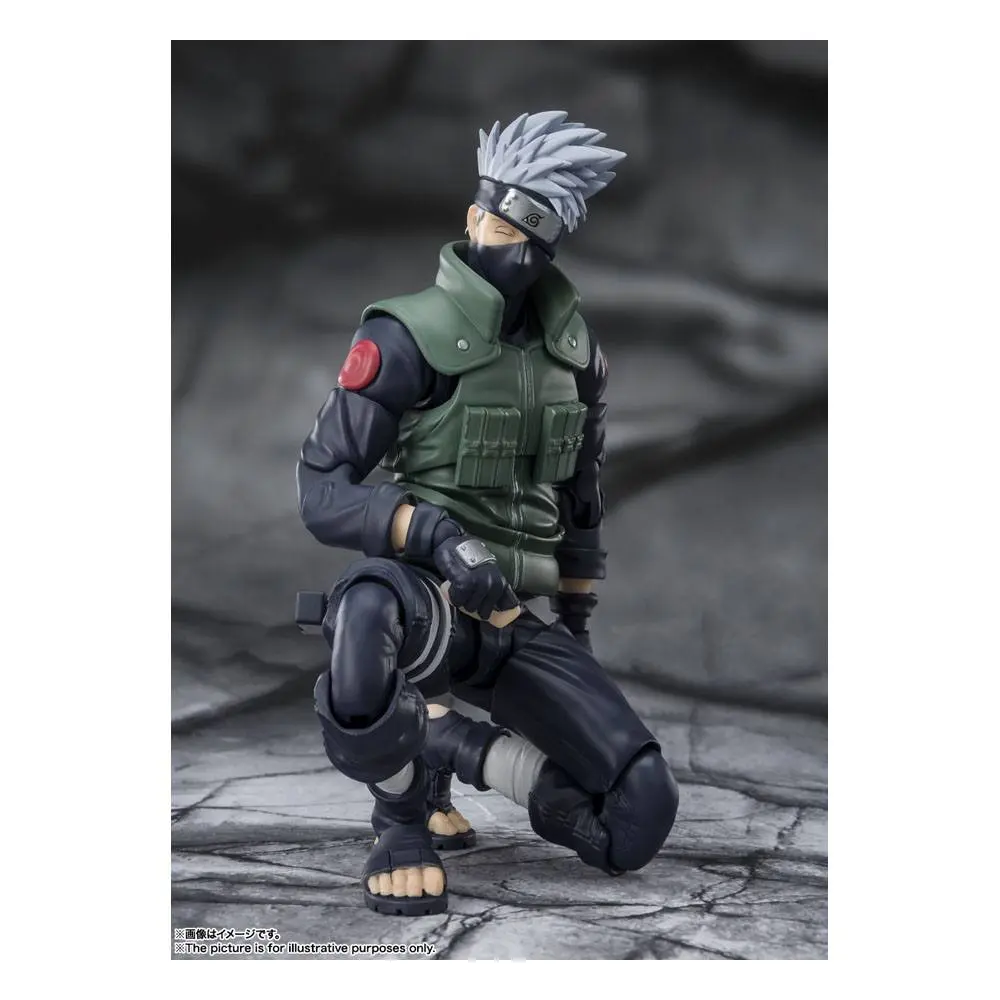 Naruto Shippuden S.H. Figuarts Actionfigur Kakashi Hatake -The famed Sharingan Hero- 16 cm Produktfoto