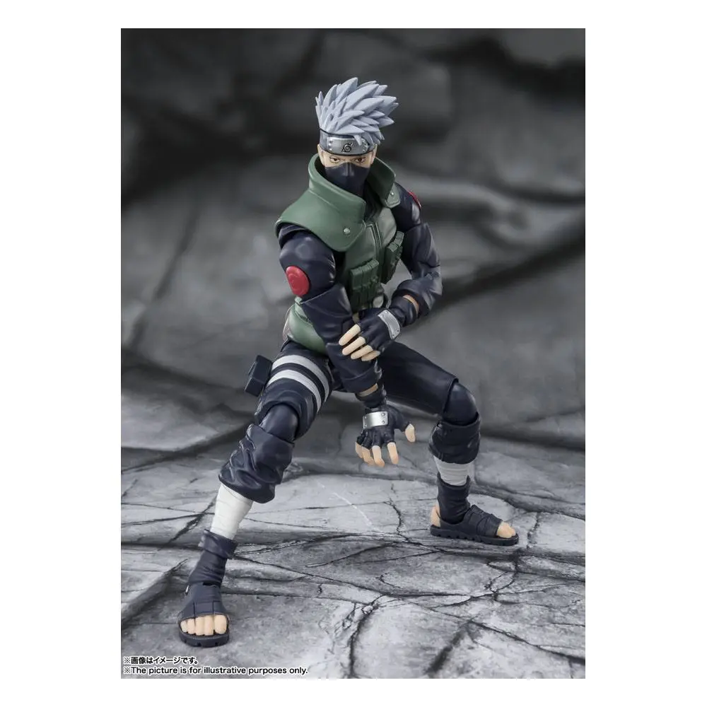 Naruto Shippuden S.H. Figuarts Actionfigur Kakashi Hatake -The famed Sharingan Hero- 16 cm Produktfoto