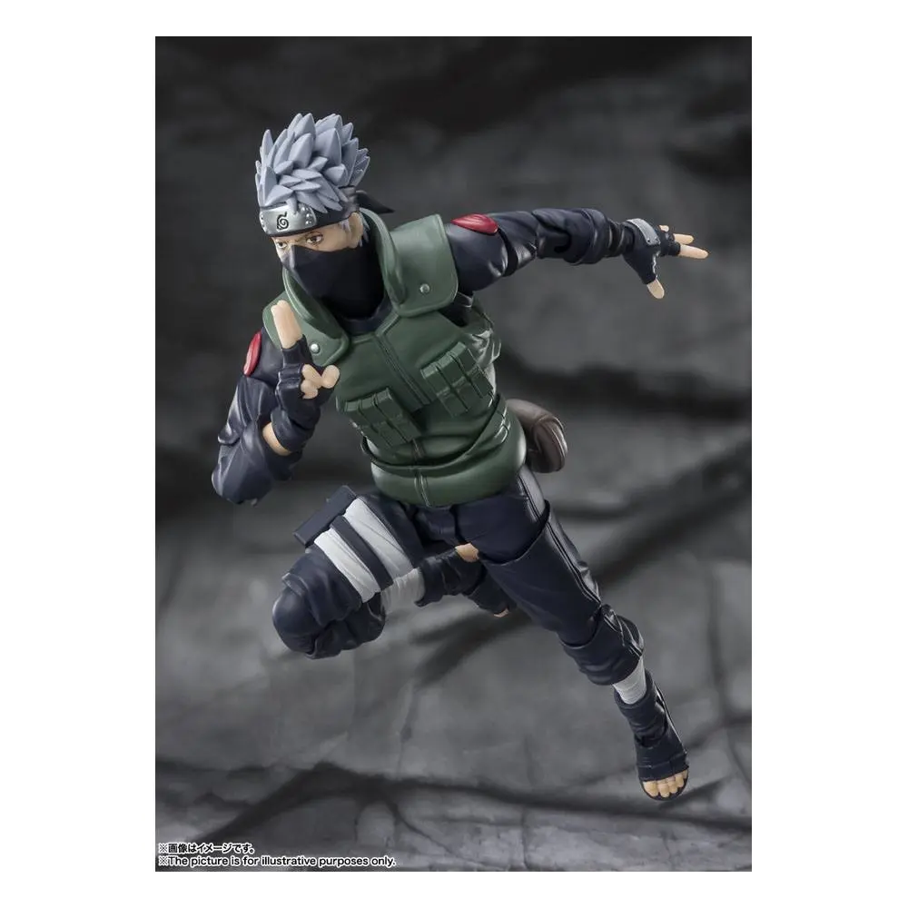 Naruto Shippuden S.H. Figuarts Actionfigur Kakashi Hatake -The famed Sharingan Hero- 16 cm Produktfoto