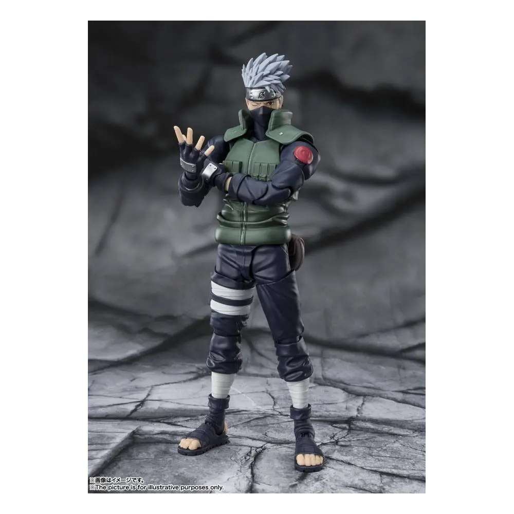 Naruto Shippuden S.H. Figuarts Actionfigur Kakashi Hatake -The famed Sharingan Hero- 16 cm Produktfoto