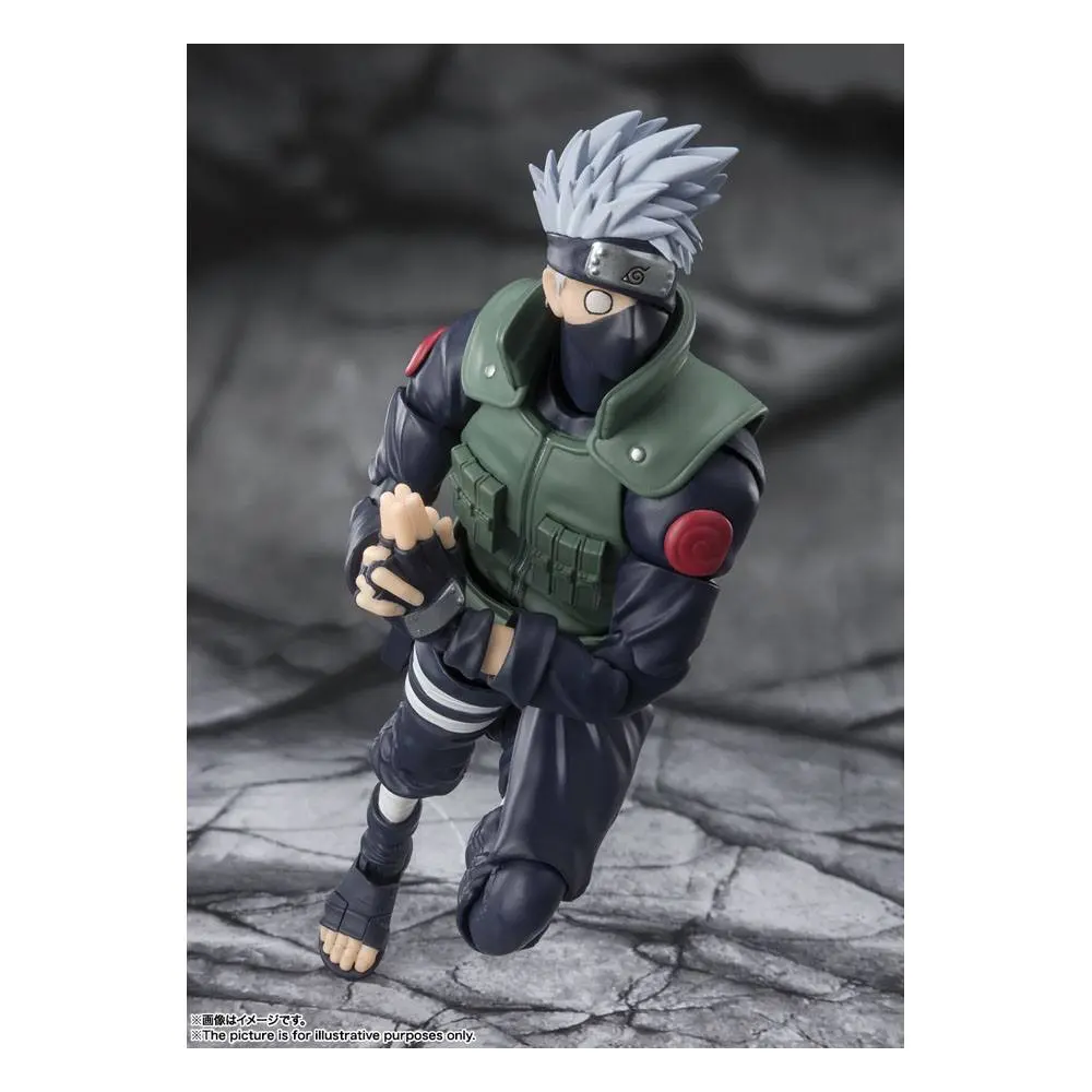 Naruto Shippuden S.H. Figuarts Actionfigur Kakashi Hatake -The famed Sharingan Hero- 16 cm Produktfoto