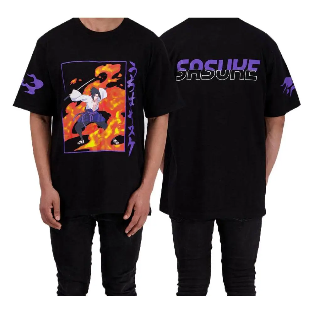 Naruto Shippuden Sasuke Flame T-shirt Produktfoto