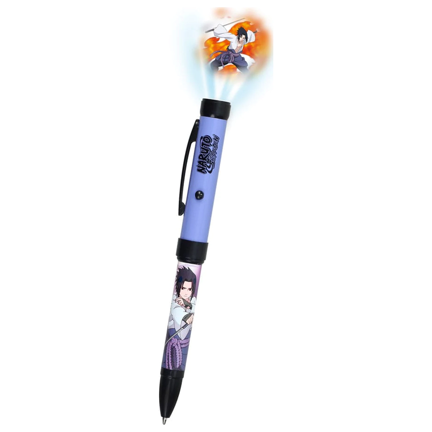 Naruto Shippuden Stift mit Lichtprojektor Sasuke Produktfoto