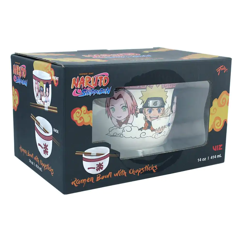 Naruto Shippuden Ramen-Schüssel mit Stäbchen Team Seven 414 ml Produktfoto