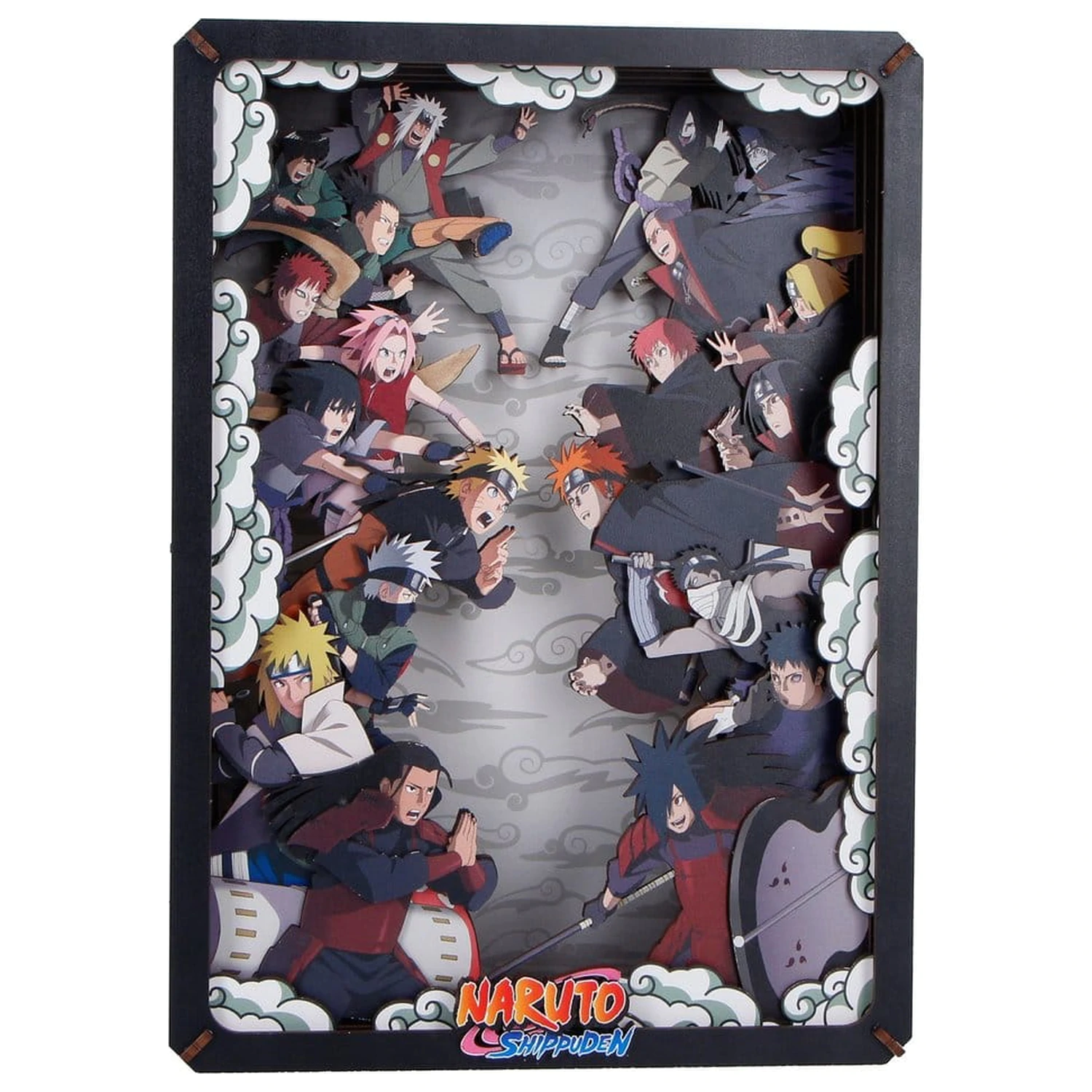 Naruto Modelbausatz Wooden Theatre Combat (Groß) 26 cm Produktfoto