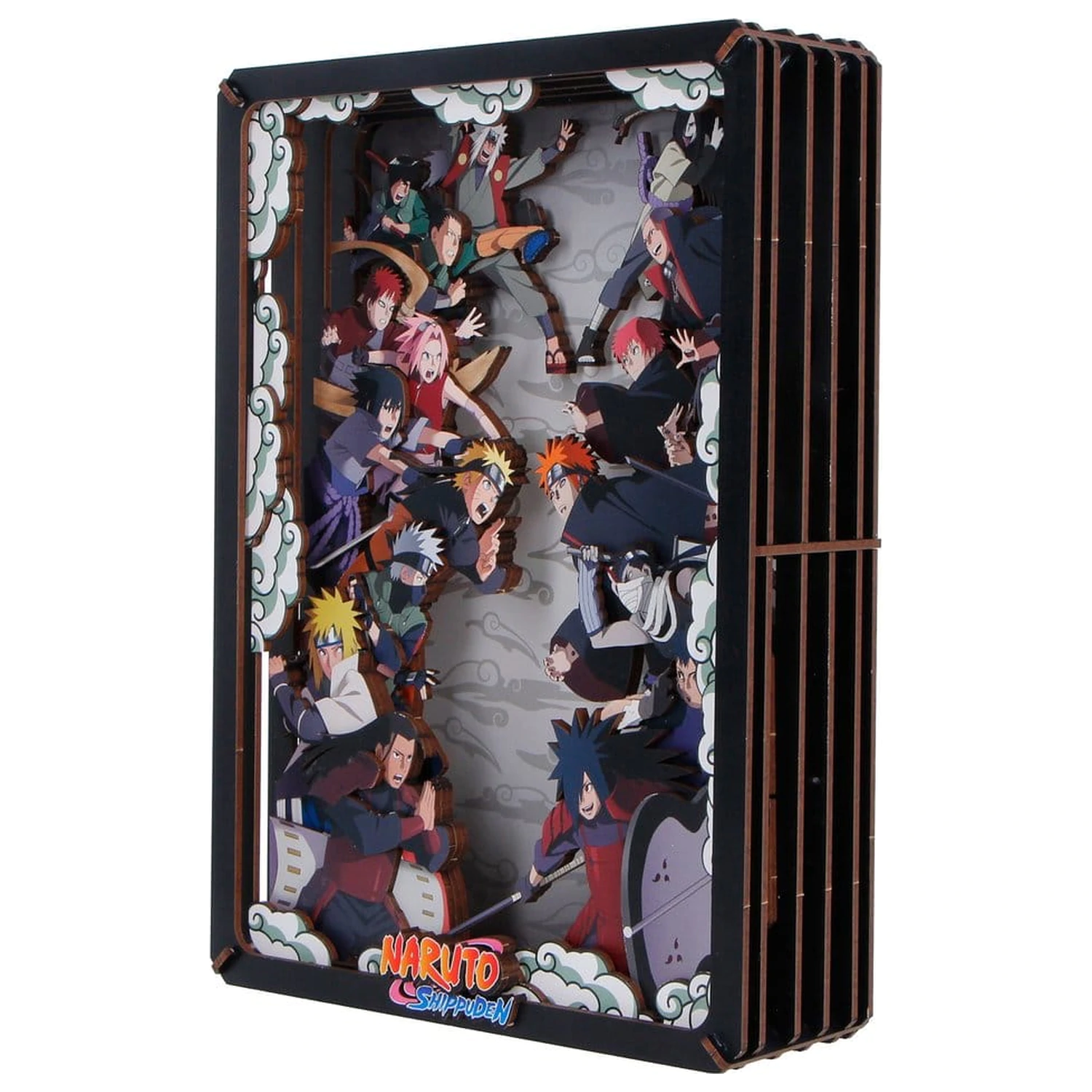 Naruto Modelbausatz Wooden Theatre Combat (Groß) 26 cm Produktfoto