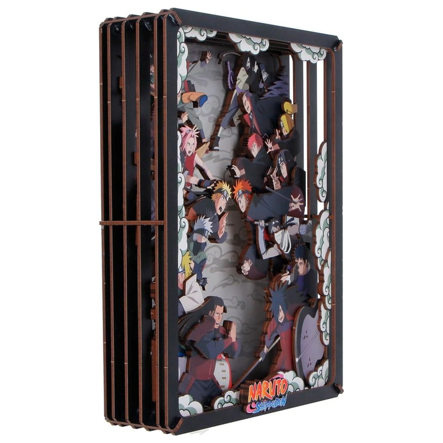 Naruto Modelbausatz Wooden Theatre Combat (Groß) 26 cm Produktfoto