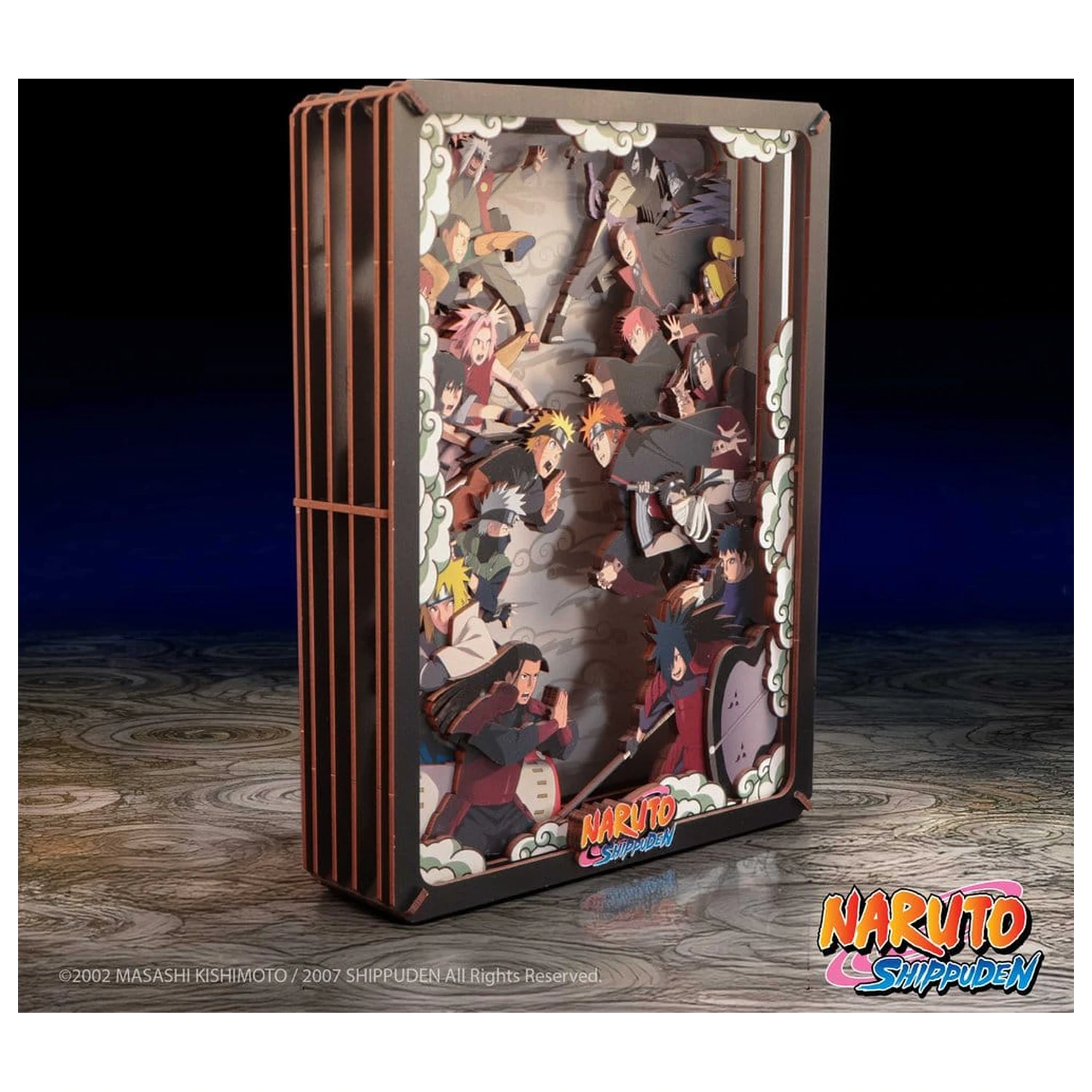 Naruto Modelbausatz Wooden Theatre Combat (Groß) 26 cm Produktfoto