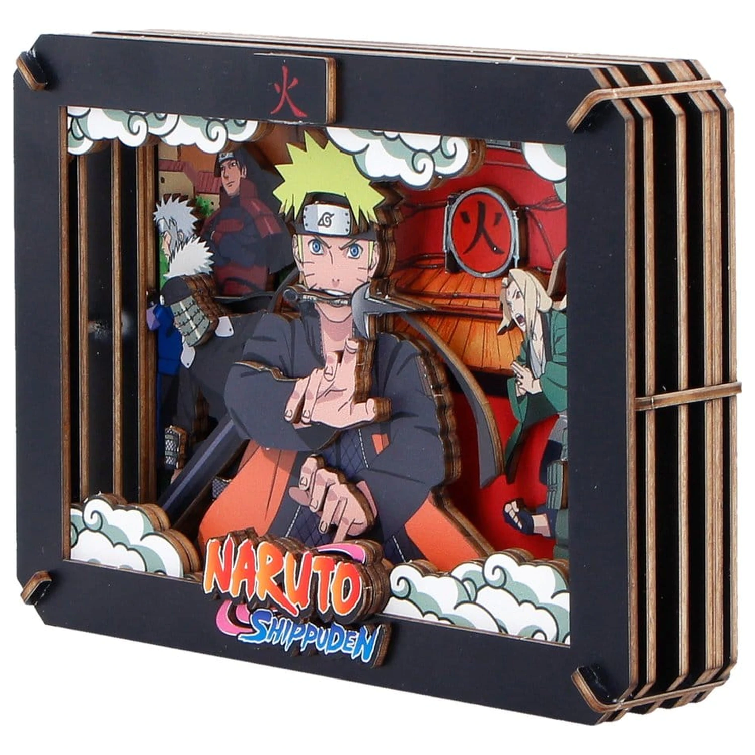 Naruto Modellbausatz Hölzernes Theater Hokage (Medium) 10 cm Produktfoto
