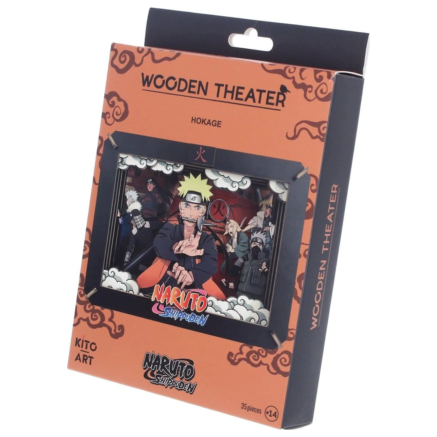Naruto Modellbausatz Hölzernes Theater Hokage (Medium) 10 cm Produktfoto